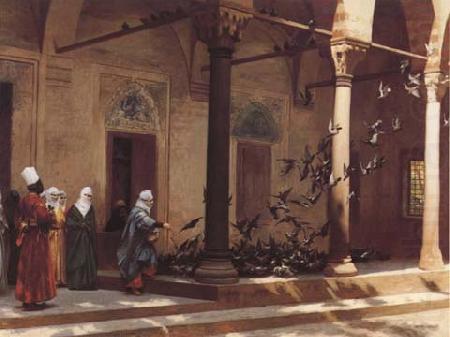 Jean Leon Gerome Les Pigeons (mk32) china oil painting image